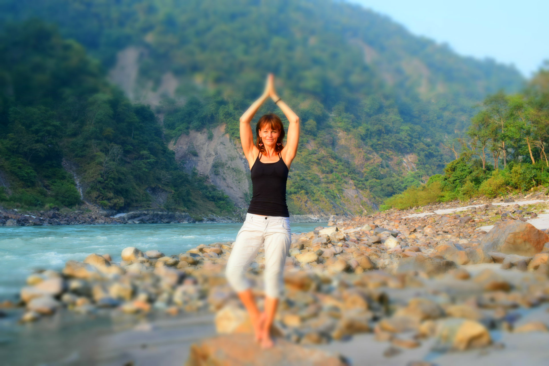 Rishikesh mit Evelyn Vysher